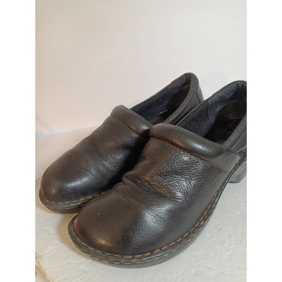 BOC Born Concept Brown Leather Slip On Mules Clogs Size 9M...Gently Worn EUC - Picture 11 of 12